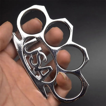 USAEdge Self-Defense Tool Featuring EDC Brass Knuckles and Window Breaker