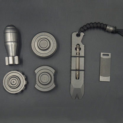 Multi-Utility Titanium Pry Bar Wrench Tool for Repair and Survival