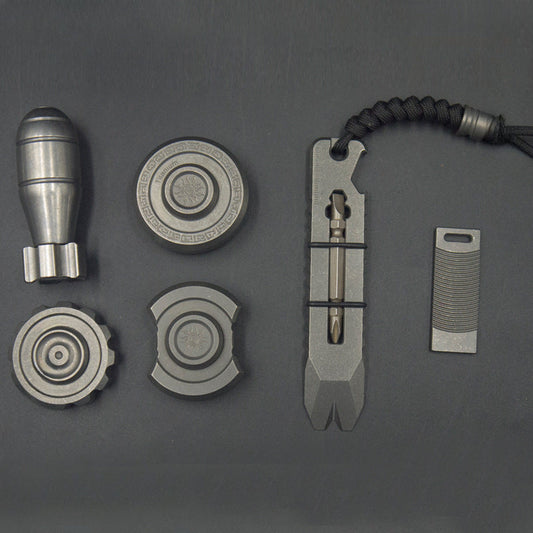 Multi-Utility Titanium Pry Bar Wrench Tool for Repair and Survival