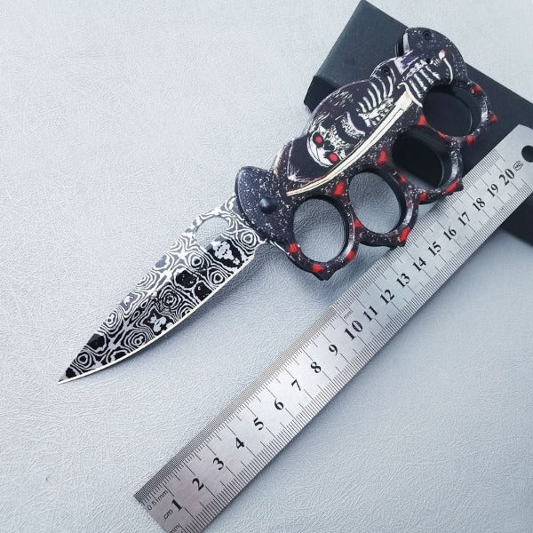 3D Printed Folding Knife and Knuckle Duster Outdoor Survival Tool