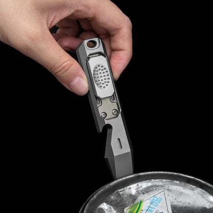 Titanium Fidget Tool with Pry Bar and Bottle Opener for EDC Use