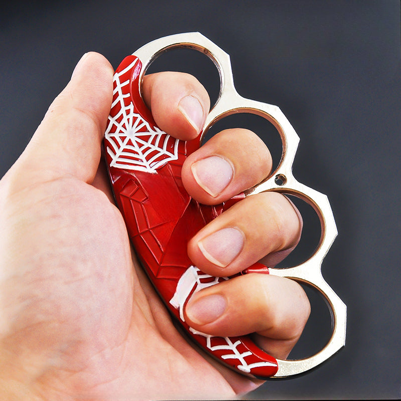 Tough Zinc Alloy Knuckle Duster with Spider Design for Safety
