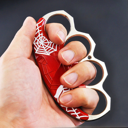Tough Zinc Alloy Knuckle Duster with Spider Design for Safety