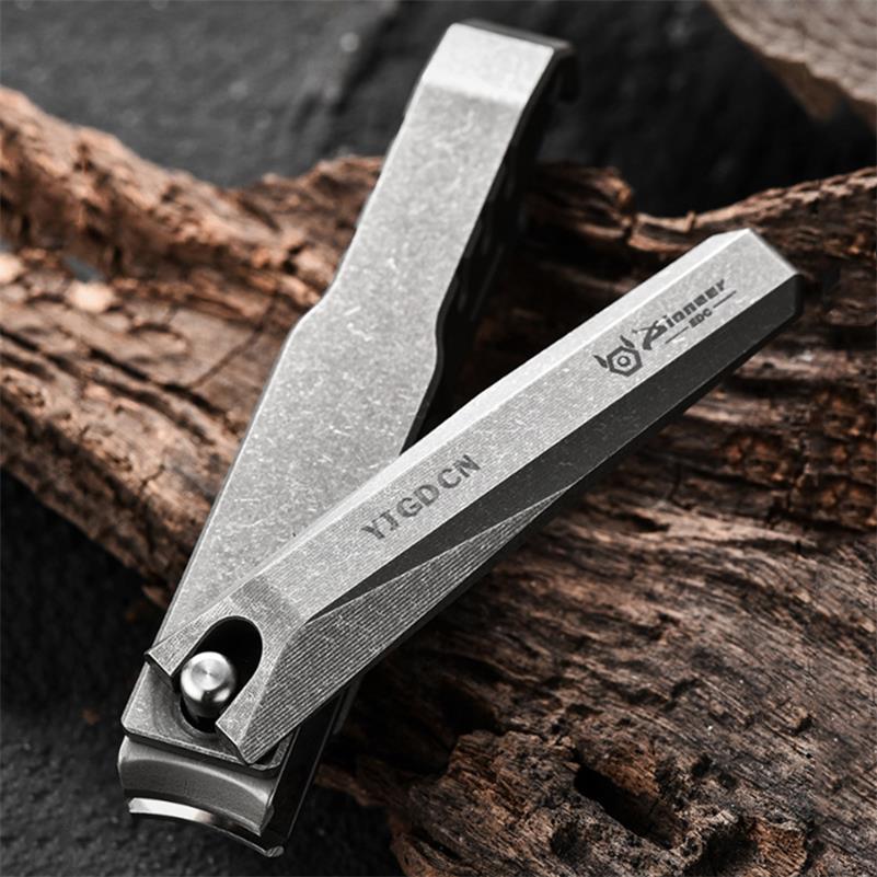 Multi-Function Titanium Alloy Nail Clippers with Bottle Opener