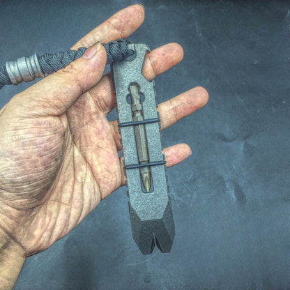 Multi-Utility Titanium Pry Bar Wrench Tool for Repair and Survival