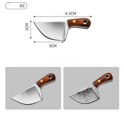 Miniature Axe Knife Keychain Charm for Easy Carry and Utility