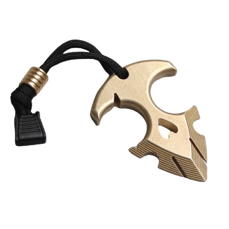 Brass Knuckle Duster Tactical Self-Defense Tool for EDC