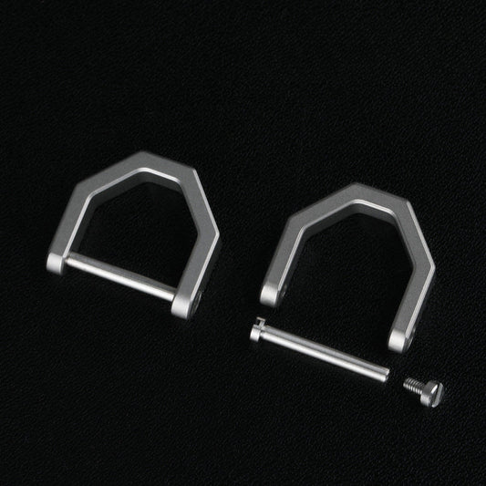 Horseshoe Titanium Key Lock Outdoor D Shape Buckle Keychain
