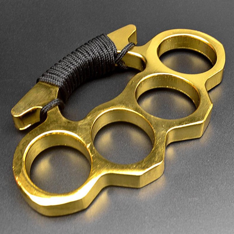 Heavy Duty Brass Knuckle Duster Four Finger Protection Tool