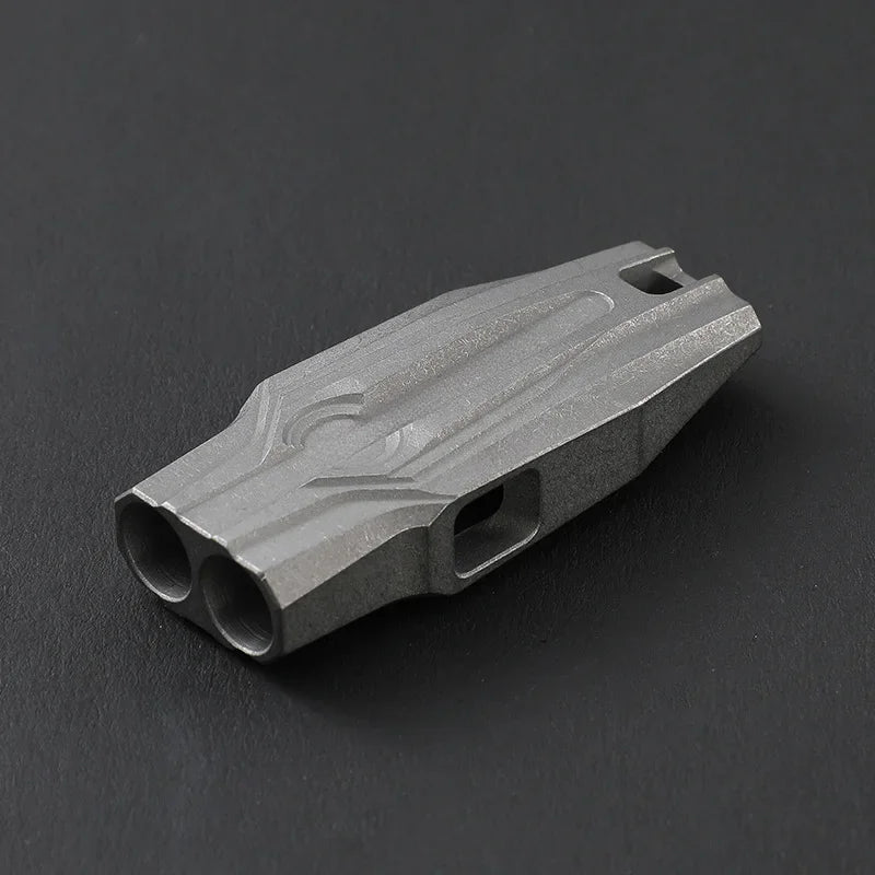 Outdoor Titanium Whistle Pendant for High Decibel Emergencies
