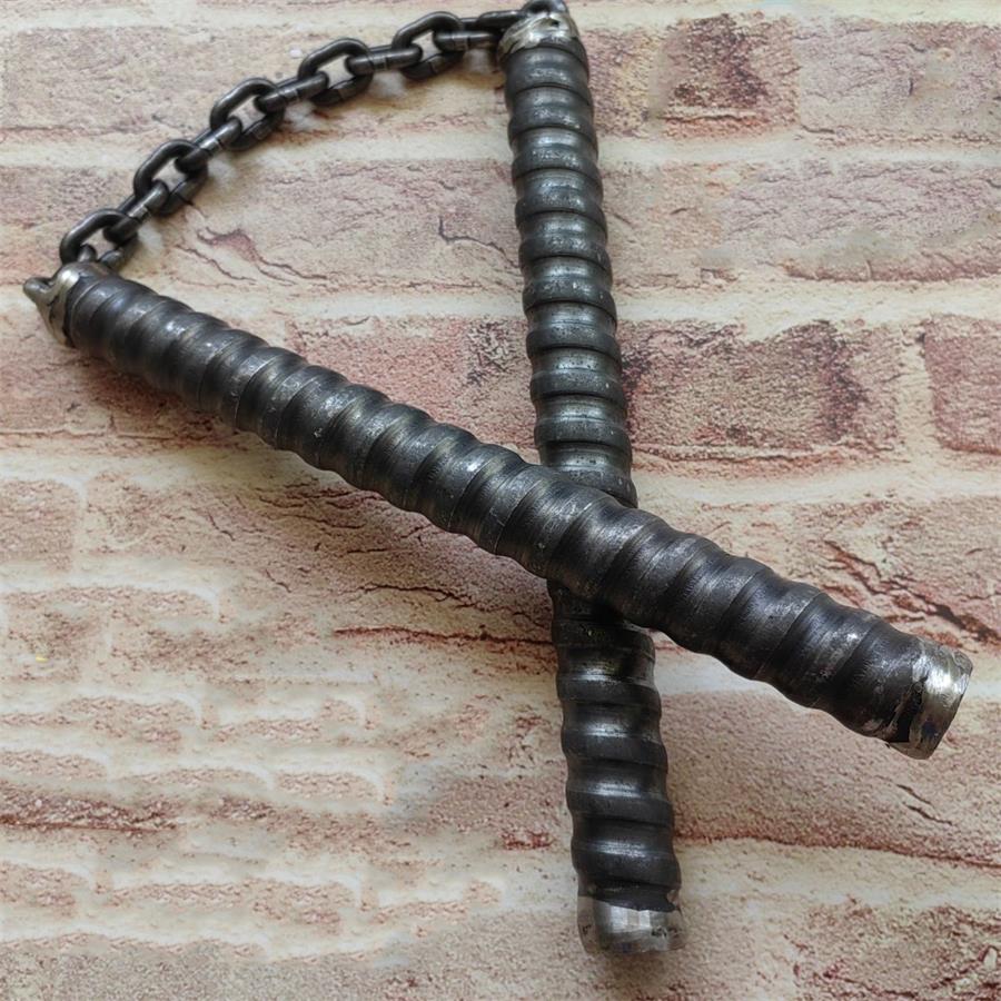Non-Slip High-Speed Steel Threaded Tactical Defense Stick