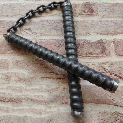Non-Slip High-Speed Steel Threaded Tactical Defense Stick