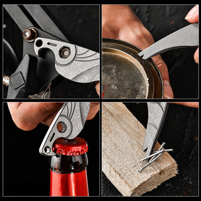 Titan Seahorse Multi-Tool with Bottle Opener and Pry Bar Features