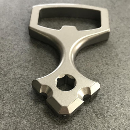 Multifunctional Crowbar Screw Broken Window Portable EDC Tool Titanium Bottle Opener