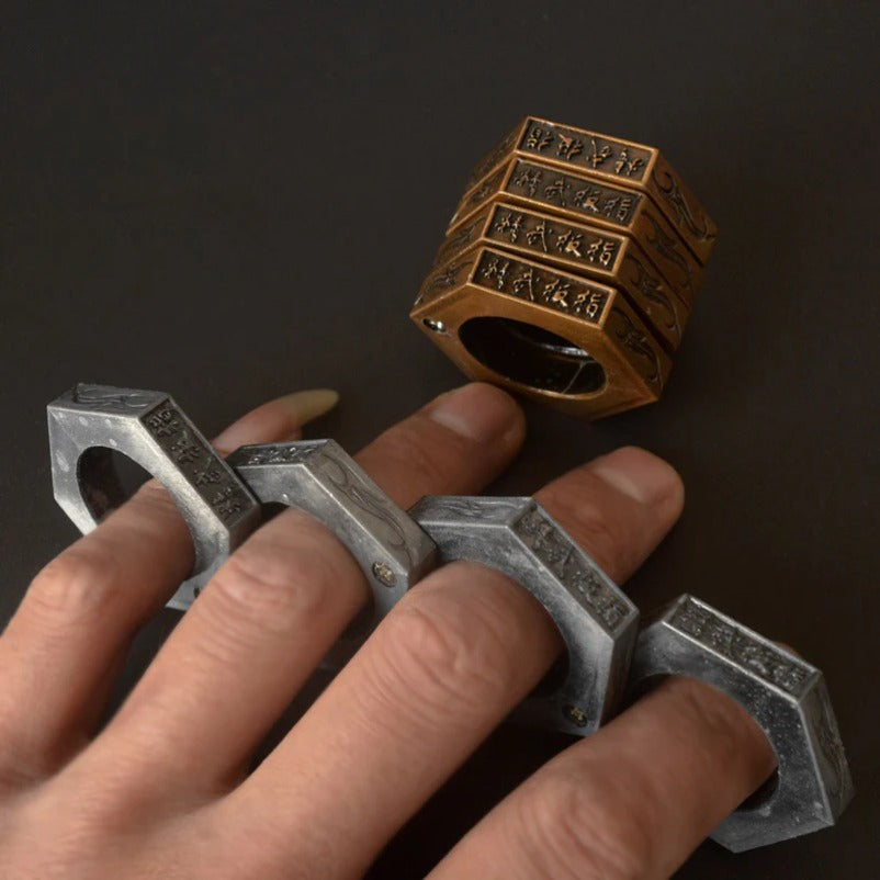 MagicGuard Collapsible Ring King with Window Breaking Tool for Defense