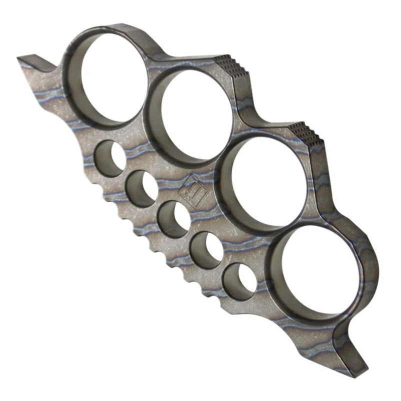 TC4 Titanium Self-Defense Knuckle Duster Compact Tool with Window Breaker