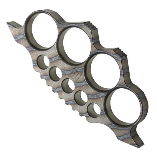TC4 Titanium Self-Defense Knuckle Duster Compact Tool with Window Breaker