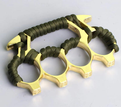 Brass Knuckle Duster with Four Finger Defense for Personal Safety