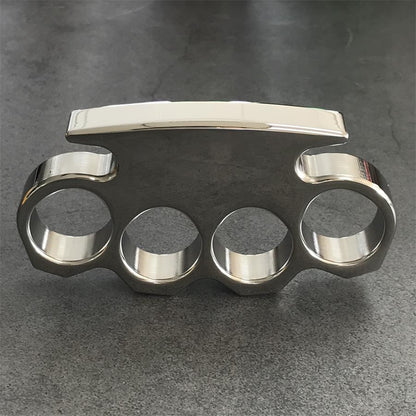 The King Classic Polished Steel Knuckle Duster for Self-Defense EDC