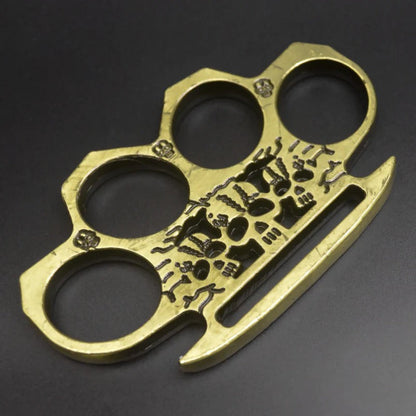 GhostGuard Solid Brass Knuckle Duster and Window Breaking Gear for Emergencies