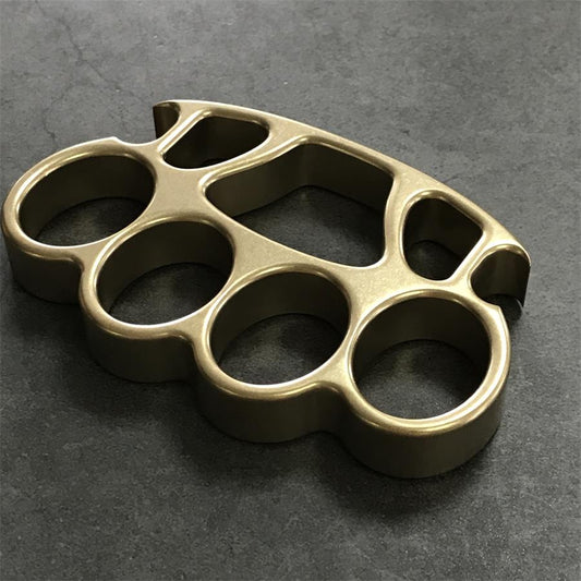 Stonewashed Brass Knuckle Duster Bottle Opener Tool