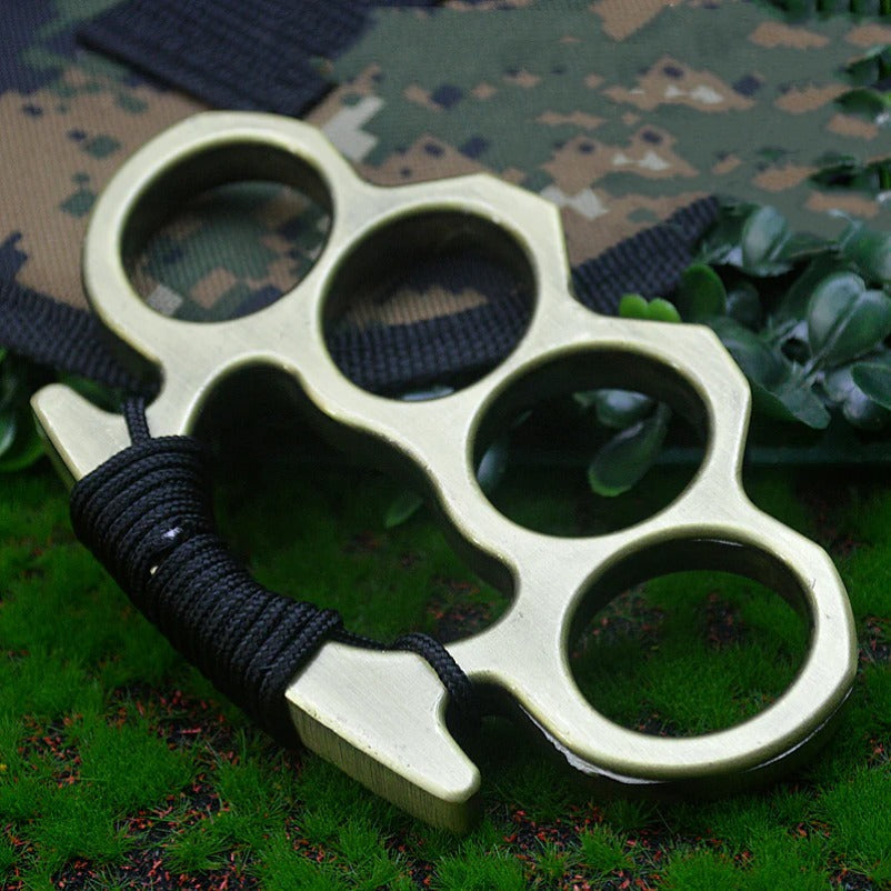 Heavy Duty Brass Knuckle Duster Four Finger Protection Tool