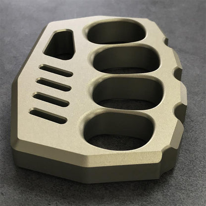 Oversized Finger Loop Aluminum Knuckle Duster Defense EDC Tool