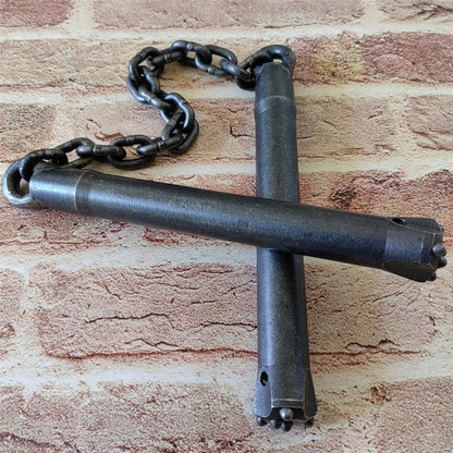 Window Breaking Handmade Nunchucks Crafted from Tungsten Steel for Self-Defense