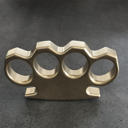 The KING Classic Design Stonewashed Brass Knuckle Duster