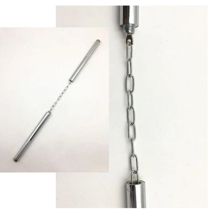 Outdoor Self-Defense Steel Nunchaku with Dual Utility