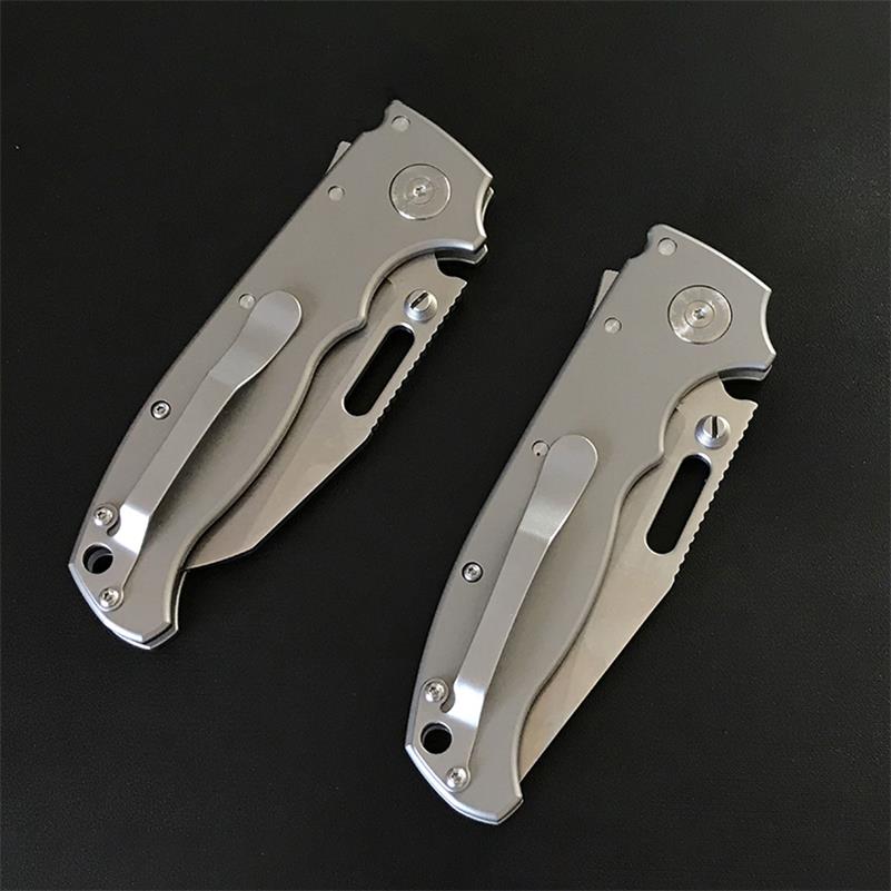 Lightweight Titanium Alloy Folding Knife for Camping and Outdoor Hunts