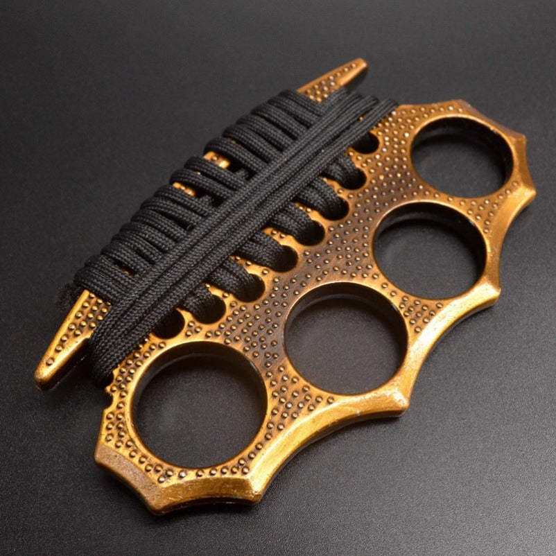 StreetGuard Four-Finger Brass Knuckles Duster and Window Breaker for Tactical Defense