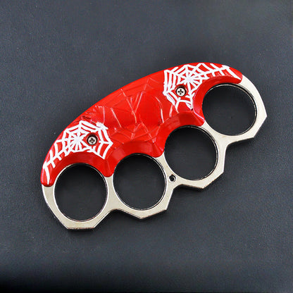 Tough Zinc Alloy Knuckle Duster with Spider Design for Safety