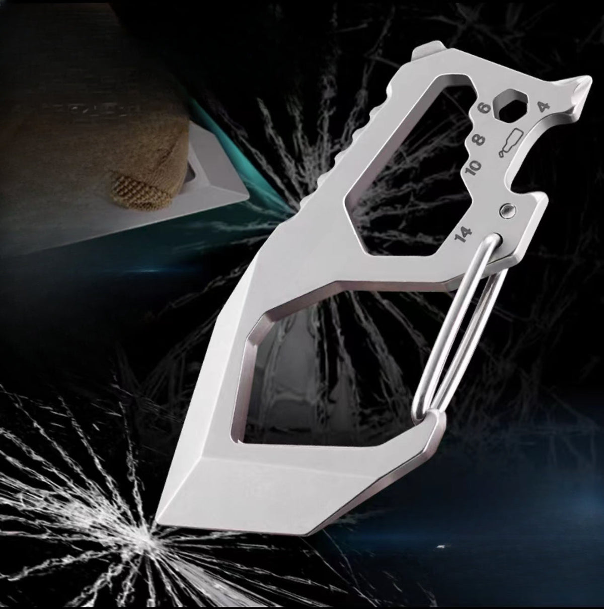 Stainless Steel Alpine Knuckle Duster Defender: Multi-Mount Safety Clip