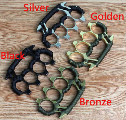Brass Knuckle Duster with Four Finger Defense for Personal Safety