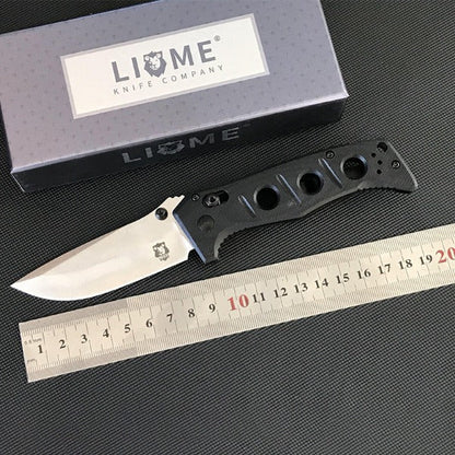 Liome G10 Grip Folding Knife for Outdoor Survival and Everyday Carry