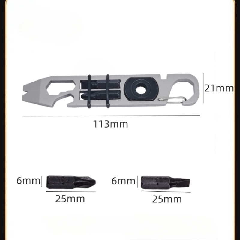 Compact Ratchet Survival Tool with Multi-Function Design
