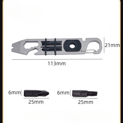Compact Ratchet Survival Tool with Multi-Function Design