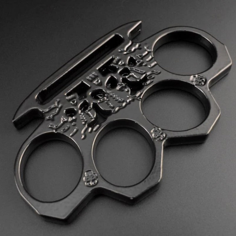 GhostGuard Solid Brass Knuckle Duster and Window Breaking Gear for Emergencies
