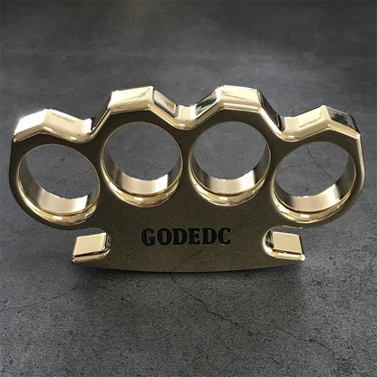 Mirror-Finished Classic Brass Fist Protector