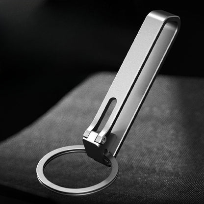Anti-Loss Titanium Keychain Hook and Belt Clip for Durability