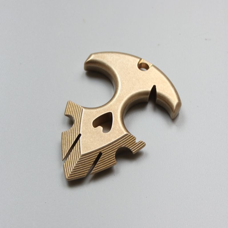 Brass Knuckle Duster Tactical Self-Defense Tool for EDC