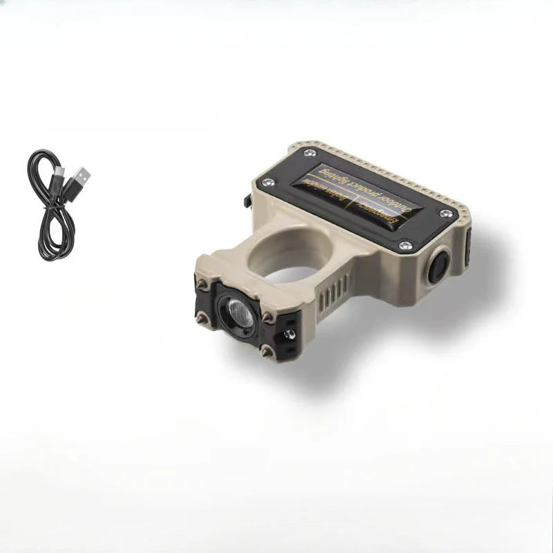 Self-Defense Knuckle Duster Flashlight with Emergency Glass Breaker