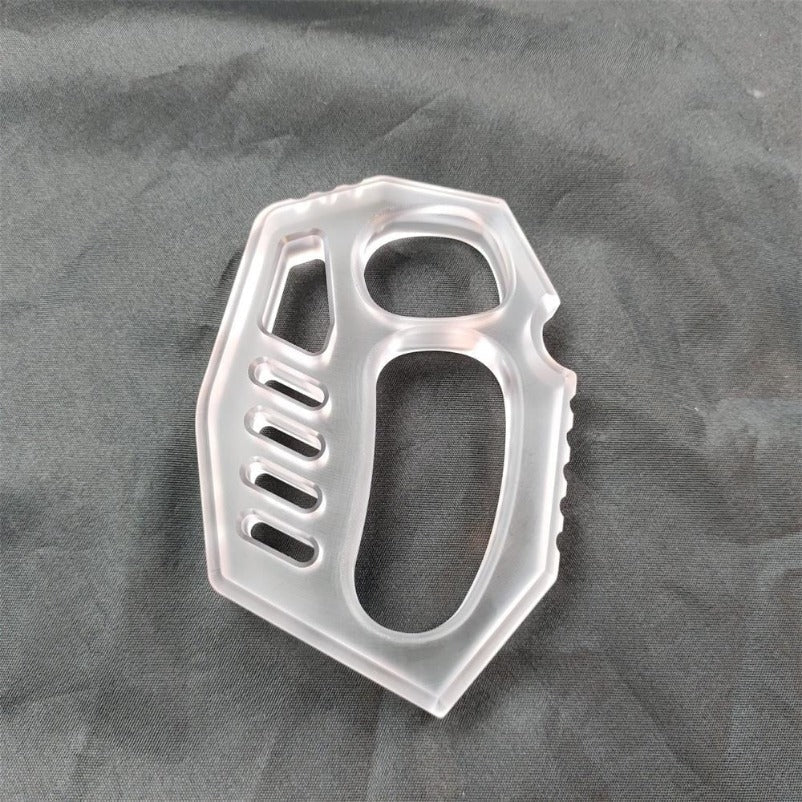 Non-Metallic Knuckle Duster Compact Tool for Window Breaking and Self-Defense