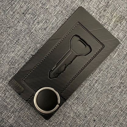 All-in-One Pocket Pro Keychain Tool Featuring Screwdriver Wrench and Opener