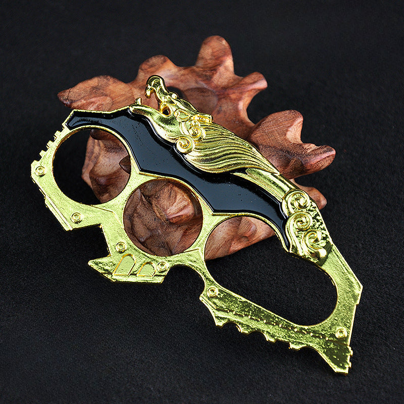 Versatile Zinc Alloy Knuckle Duster with Multiple Integrated Tools