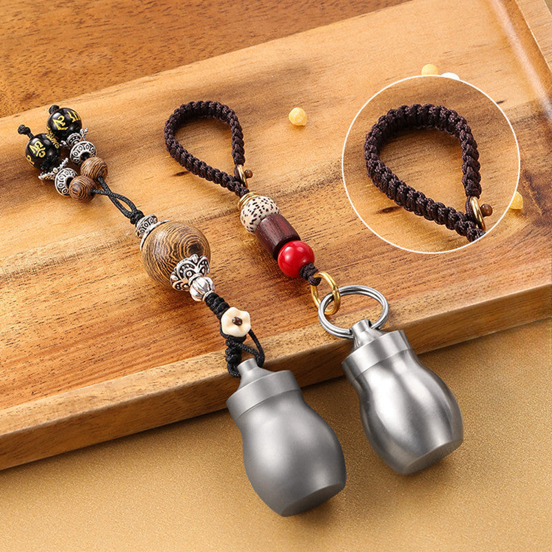 Portable PillSafe Capsule Crafted from Titanium