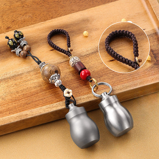 Portable PillSafe Capsule Crafted from Titanium