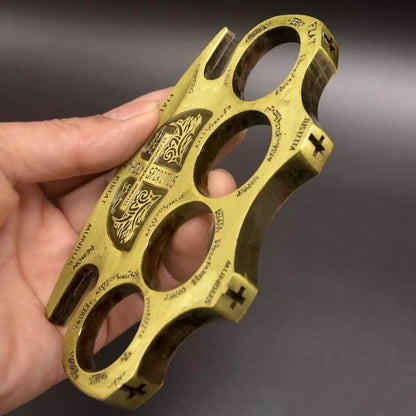 BroadGuard Metal Brass Knuckle Duster and Fist Buckle for Enhanced Protection