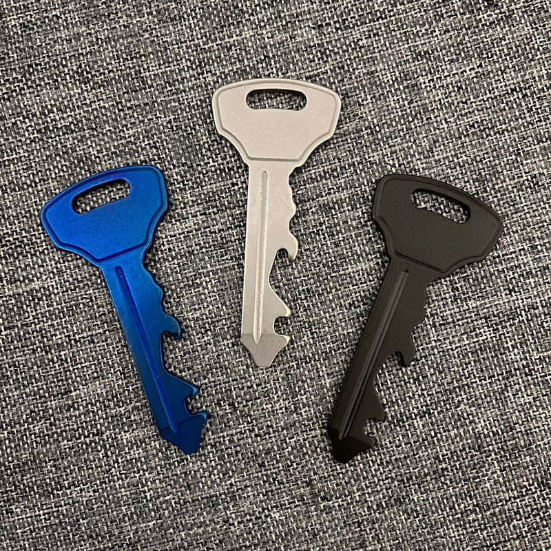 All-in-One Pocket Pro Keychain Tool Featuring Screwdriver Wrench and Opener